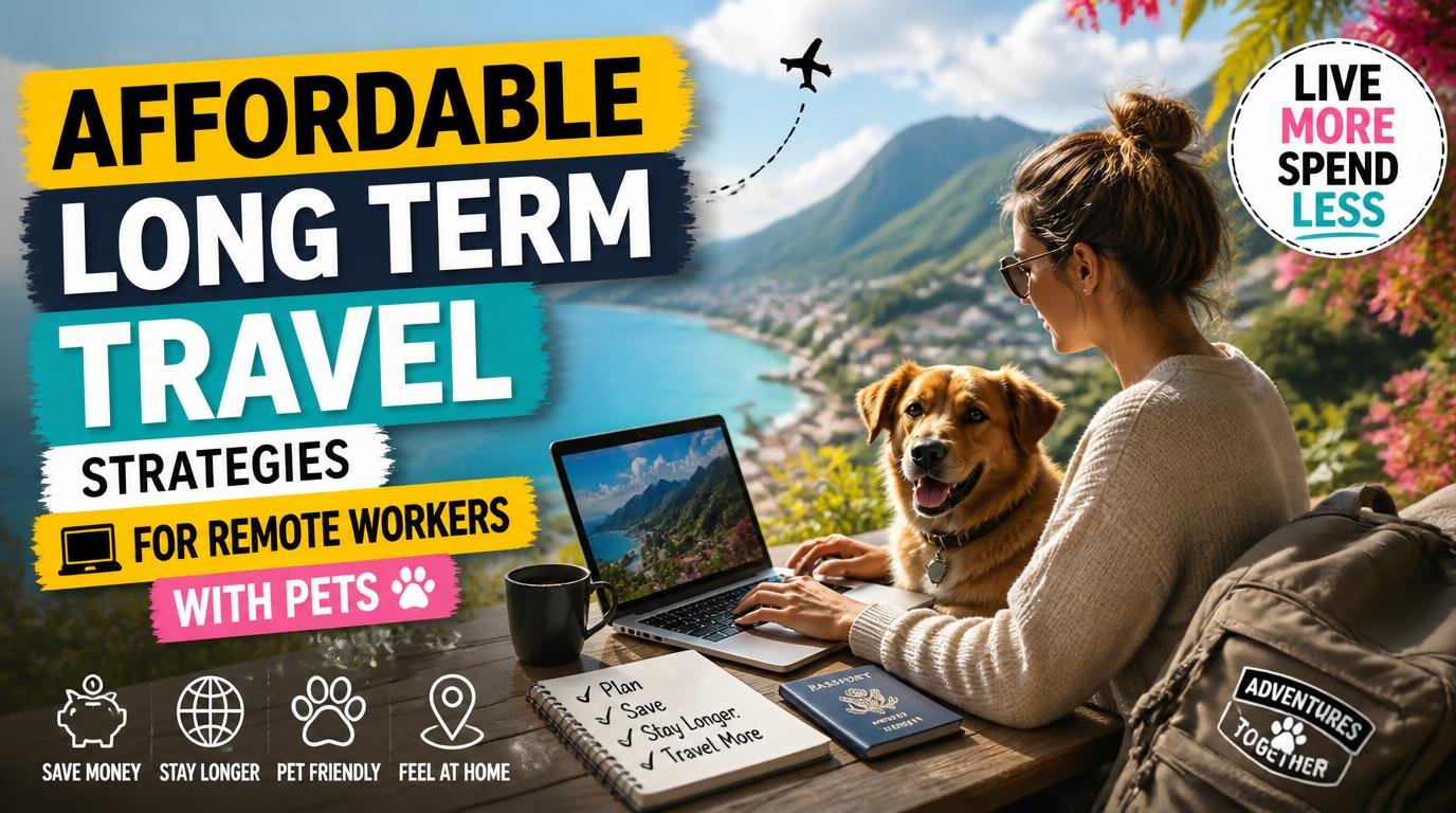 Affordable Long Term Travel Strategies for Remote Workers With Pets
