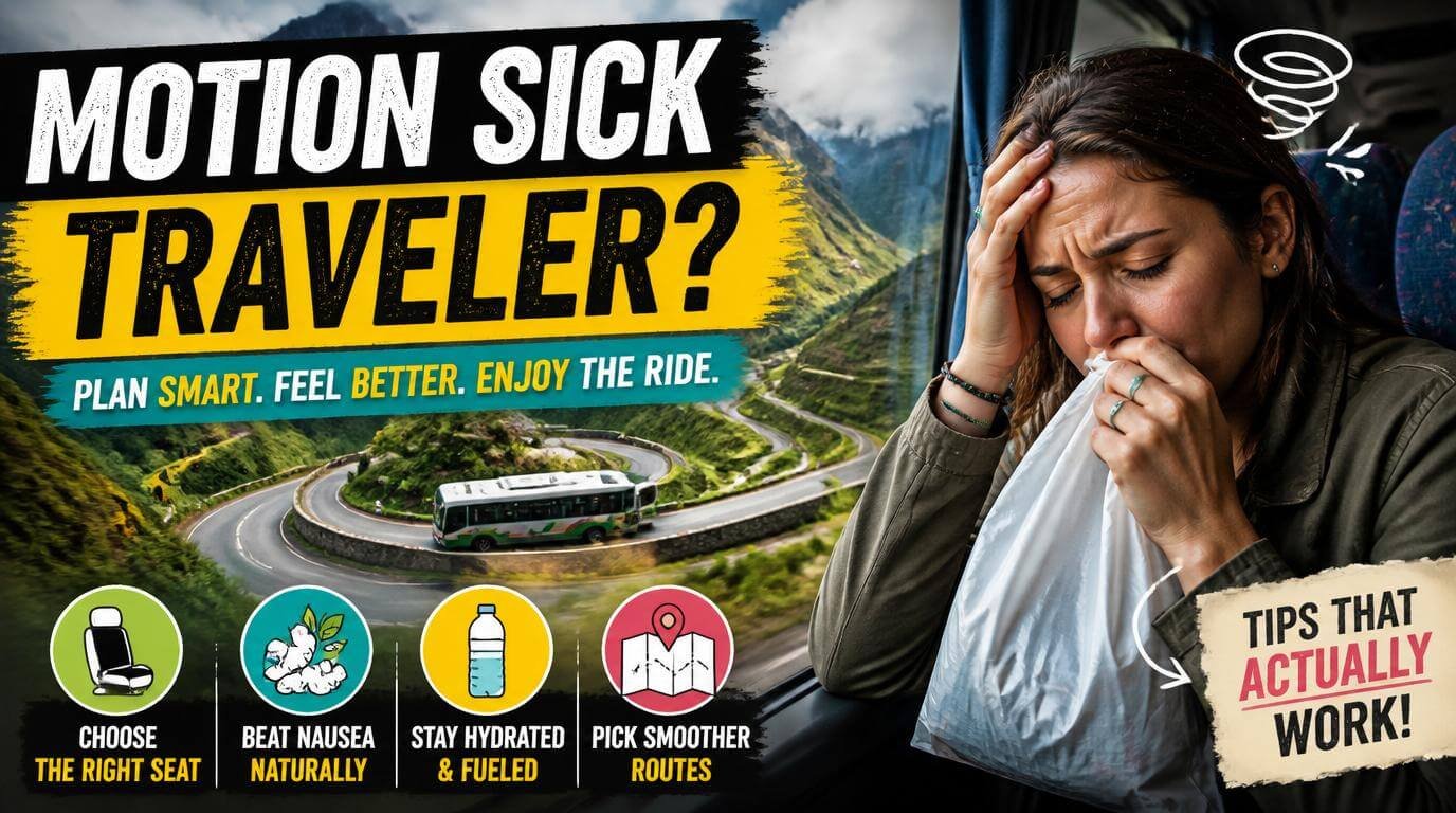 Travel Planning for People Who Get Motion Sickness on Buses